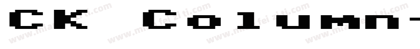 CK Column字体转换